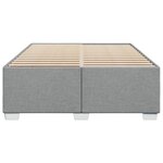vidaXL Cadre de lit sans matelas gris clair 160x200 cm tissu