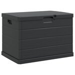 vidaXL Boîte de jardin - Anthracite  77 5 x 54 5 x 53 cm  Plastique  170 L