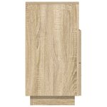 vidaXL Table de chevet avec 2 tiroirs chêne sonoma 36x36x68 cm