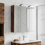 vidaXL Armoire Miroir de Salle de Bain Bois ancien 70 x 14 5 x 70 cm