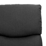 vidaXL Fauteuil Gris foncé Tissu