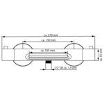 EISL Mitigeur thermostatique de bain CARNEO chrome
