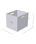 Boîte de rangement DICE naturel 4