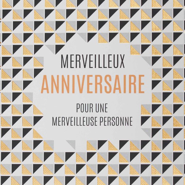 Carte anniversaire pour une merveilleuse personne - draeger paris
