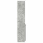 vidaXL Buffet haut gris béton 70x35x180 cm bois d'ingénierie