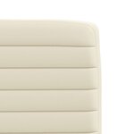 vidaXL Chaises à manger lot de 4 crème similicuir