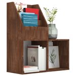 vidaXL Porte-revue pour enfants Chêne marron 71x30x78 5 cm