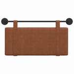 vidaXL Tête de lit suspendue Marron PU antique