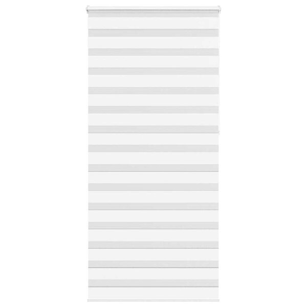 vidaXL Store zèbre blanc 100x230 cm largeur du tissu 95 9cm polyester