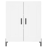 vidaXL Buffet haut Blanc 69 5x34x180 cm Bois d'ingénierie