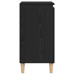Buffet vidaXL Chêne Noir 60x35x70 cm en bois d'ingénierie