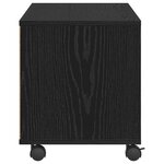 vidaXL Meuble TV Noir 90 x 35 x 40 5 cm Bois d'ingénierie