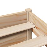 vidaXL Lit bibliothèque sans matelas 90x190 cm bois de pin massif