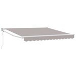 vidaXL Auvent Gris clair 300 x 250 x 165 cm Polyester