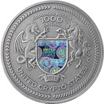 Pièce de monnaie en Argent 1000 Satoshi g 62.2 (2 oz) Millésime 2025 United Crypto States THE CREATOR