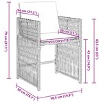 vidaXL Chaises de jardin avec coussins lot de 4 marron résine tressée