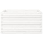 vidaXL Jardinière blanc 90x90x46 cm bois de pin massif