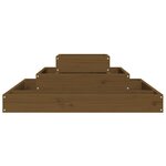 vidaXL Jardinière Marron miel 80x80x27 cm Bois massif de pin