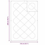 vidaXL Duvet 2-en-1 Blanc 135 x 200 cm Polyester