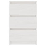 vidaXL Tables de chevet 2 Pièces Blanc 40x29 5x64 cm Bois de pin solide