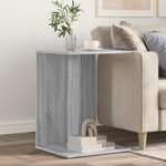 vidaXL Table d'appoint Gris Sonoma 45 x 40 x 62 5 cm Bois d'ingénierie