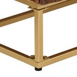 vidaXL Commode 55x30x76 cm bois massif de manguier et fer