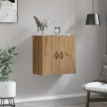 vidaXL Meuble mural chêne artisanal 60 x 31 x 60 cm Bois d'ingénierie