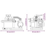 vidaXL Pompe de filtration à sable avec minuterie 450 W 25 L