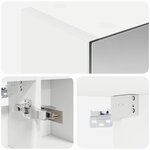 vidaXL Armoire Miroir de Salle de Bain Blanc 80 x 14.5 x 70 cm