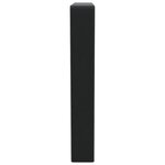 vidaXL Supports d'étagères pour lavabo 2 Pièces noir trapèze acier