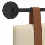 vidaXL Tête de lit suspendue Uni Crème 190 x 55 x 5 cm PU antique