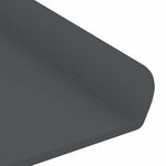 vidaXL Étagère flottante 2 pc Anthracite 60 x 8 5 x 2 5 cm Acier