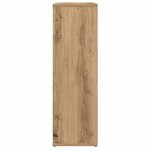 vidaXL Bibliothèque chêne artisanal 50x25x80 cm bois d'ingénierie