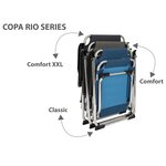 Bo-Camp Chaise de camping pliable Copa Rio Classic Graphite