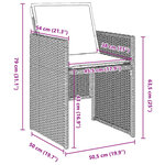 vidaXL Ensemble de salle à manger pour jardin 5 Pièces Gris clair