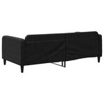 vidaXL Lit de repos sans matelas noir 100x200 cm tissu