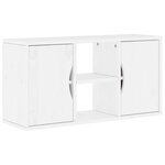 vidaXL Meubles TV 4 Pièces avec rangement ODDA blanc bois de pin massif
