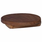 vidaXL Tabouret à Plantes 3 Pièces Marron Bois d'Acajou