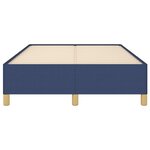 vidaXL Cadre de lit sans matelas bleu 120x200 cm tissu