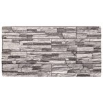 vidaXL Panneaux muraux 3D 10 Pièces gris clair 100x50 cm EPS