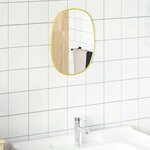 vidaXL Miroir mural Doré 40x30 cm