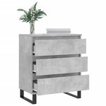 vidaXL Buffet Gris béton 60x35x70 cm Bois d'ingénierie