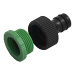 vidaXL Tuyau d'arrosage avec jeu de raccords vert 0 75" 30 m PVC