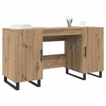 vidaXL Bureau chêne artisanal 140 x 50 x 75 cm Bois d'ingénierie