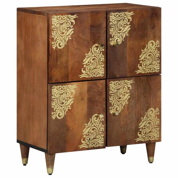 vidaXL Buffet Marron 60 x 33 x 75 cm Bois de manguier massif