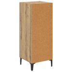 vidaXL Buffet chêne artisanal 34 5 x 34 x 90 cm Bois d'ingénierie