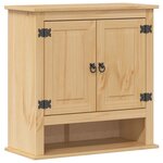 vidaXL Ensemble de meubles salle de bain 3 Pièces Corona bois pin massif
