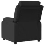 vidaXL Fauteuil inclinable en tissu noir
