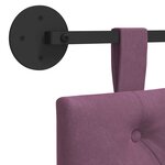 vidaXL Tête de lit suspendue Pourpre Velours