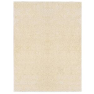 Vidaxl tapis shaggy 120 x 160 cm crème